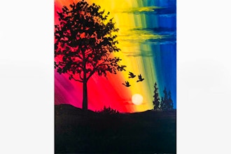 Paint Nite: Rainbow Birds